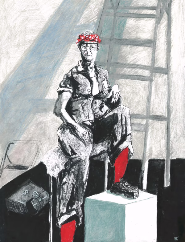 Erin Theroux - Rosie The Riveter In My Figure Drawing Class On Saturday November 9th 2024