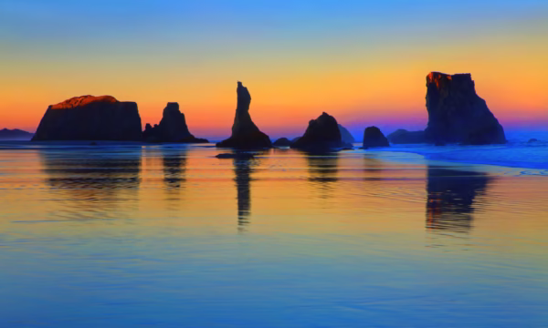 Jean Carter - Sea Stacks At Sunrise