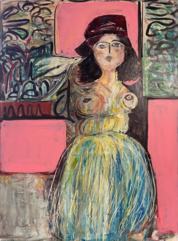 Jeanne Maguire - Woman With Hat + Gown