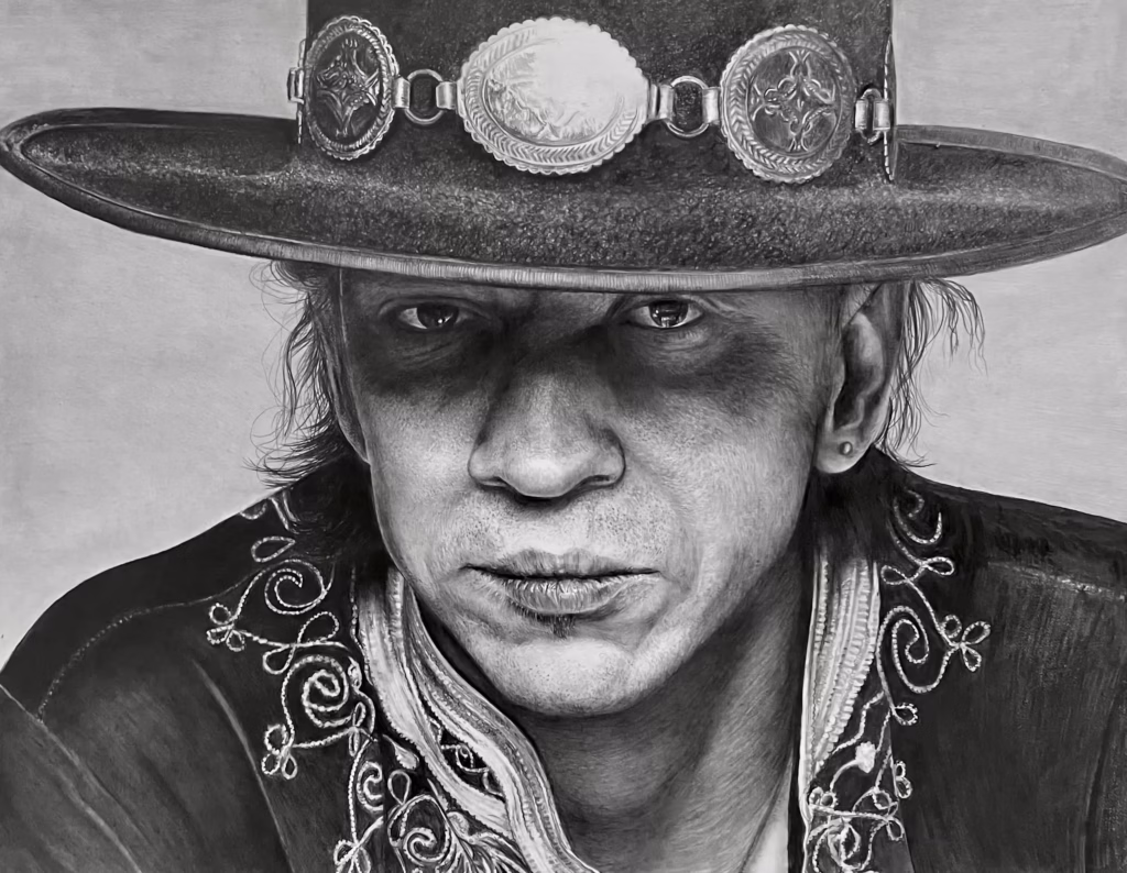 <a target='_blank' href='https://hmvcgallery.com/product/stevie-ray-vaughn/'>Julie Goldman - Stevie Ray Vaughn