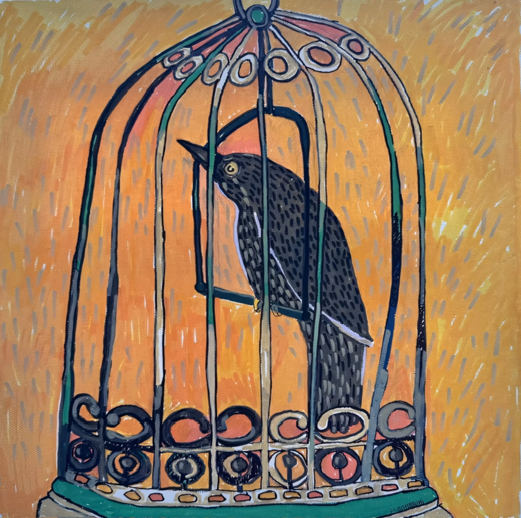 <a target='_blank' href='https://hmvcgallery.com/product/le-merle-au-cageot/'>Janet Leombruni - Le Merle Au Cageot